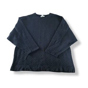 [Express Tricot] Black Pattern Sweater